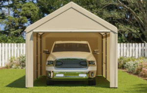 Heavy Duty Carport Canopy Made from PVC Tarpaulin 2